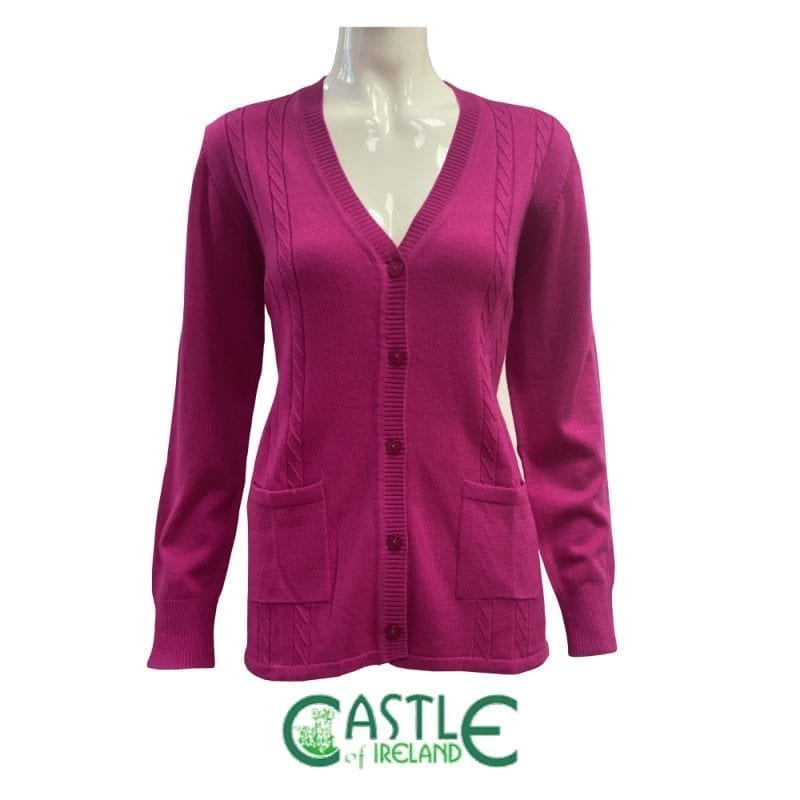 Castle Knitwear Knitted V-Cardigan with pockets